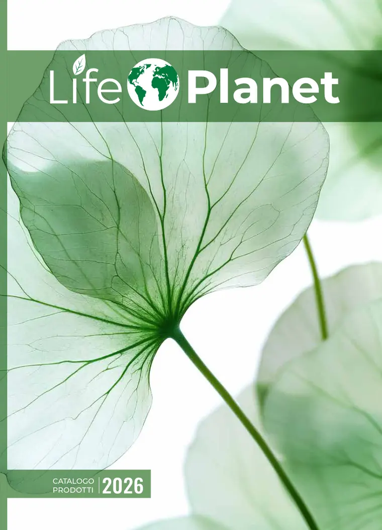 Copertina del catalogo prodotti Life Planet 2026